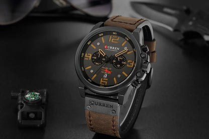 Curren 8314 Men Watch Leather